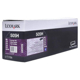 toner lexmark 505h high yield return program cartridge black