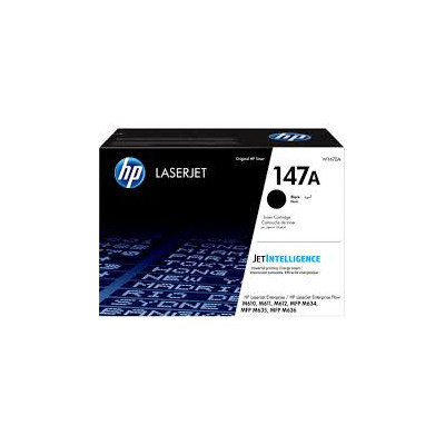 toner hp 147a black laserjet cartridge 10 500 pages pour m610, m611, m612, mfp m635, mfp m636