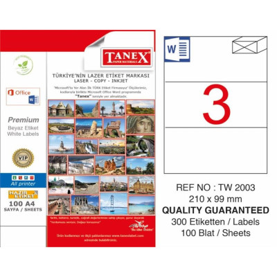etq tanex 210x99 mm tw-2003 300e