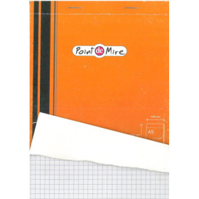 bloc note point mire a5 80g 148x210 80f 5x5