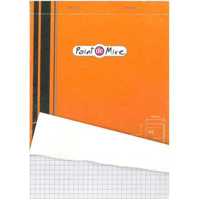 bloc note point mire a5 80g 148x210 80f 5x5