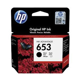 cartouche d’encre hp 653 black original pour dj ia 6075 6475