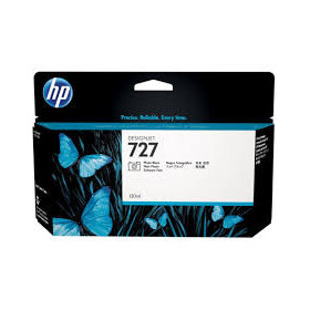 cartouche d’encre hp 727 130-ml photo black designjet