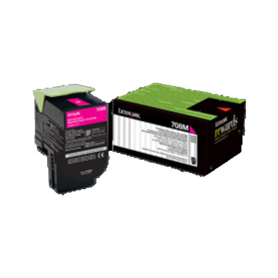 toner lexmark 708k black return program cartridge